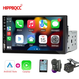 Hippbqcc 7 Polegada rádio do carro carplay android auto multimídia bluetooth player mirror-link 1 din hd tela de toque usb fm aux entrada 12 principais vendas radio para carro - №5
