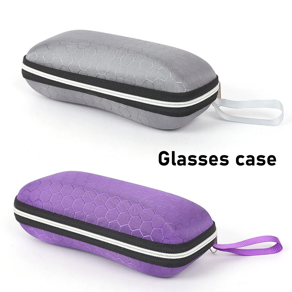 Fashion Solid Color Zipper Eyeglasses Case EVA Eyeglasses Case Sunglasses Reading Glasses Dustproof and Drop-proof Storage Box