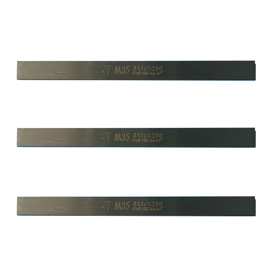 6*6/8/10/12/14*200mm 6x6/8/10/12/14x200mm HRC66-69 Black M35 HSS-CO Rectangle Bar CNC Fly Milling Cutter Lathe Turning Tool Bit