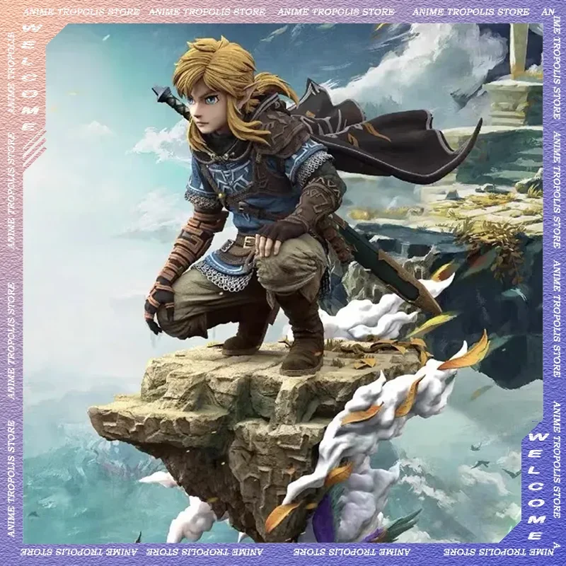 38cm The Legend of Zelda Figure Link Action Figures Statue Anime Figurine Model Collection Dolls Desk Decor Kids Toy Gifts