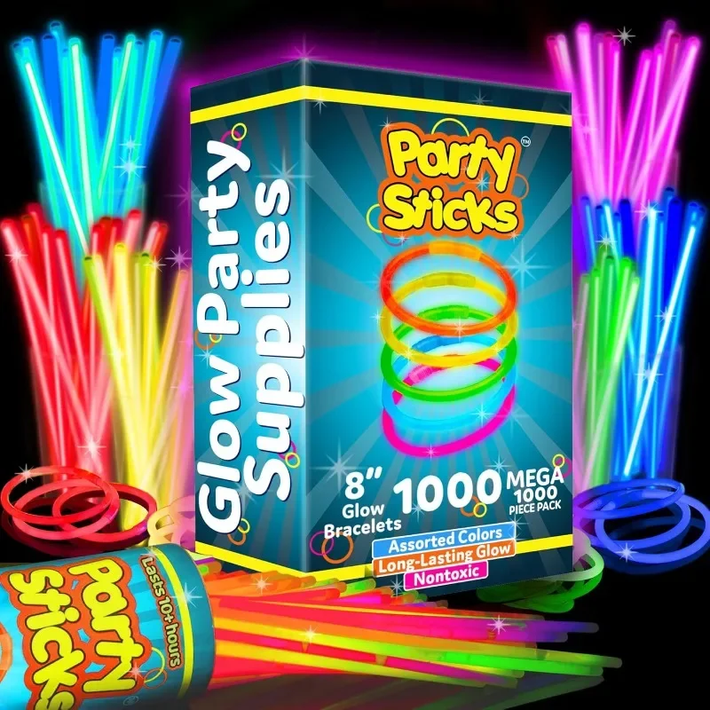

Светящиеся палочки PartySticks, оригинальные украшения, неоновый браслет-ожерелье