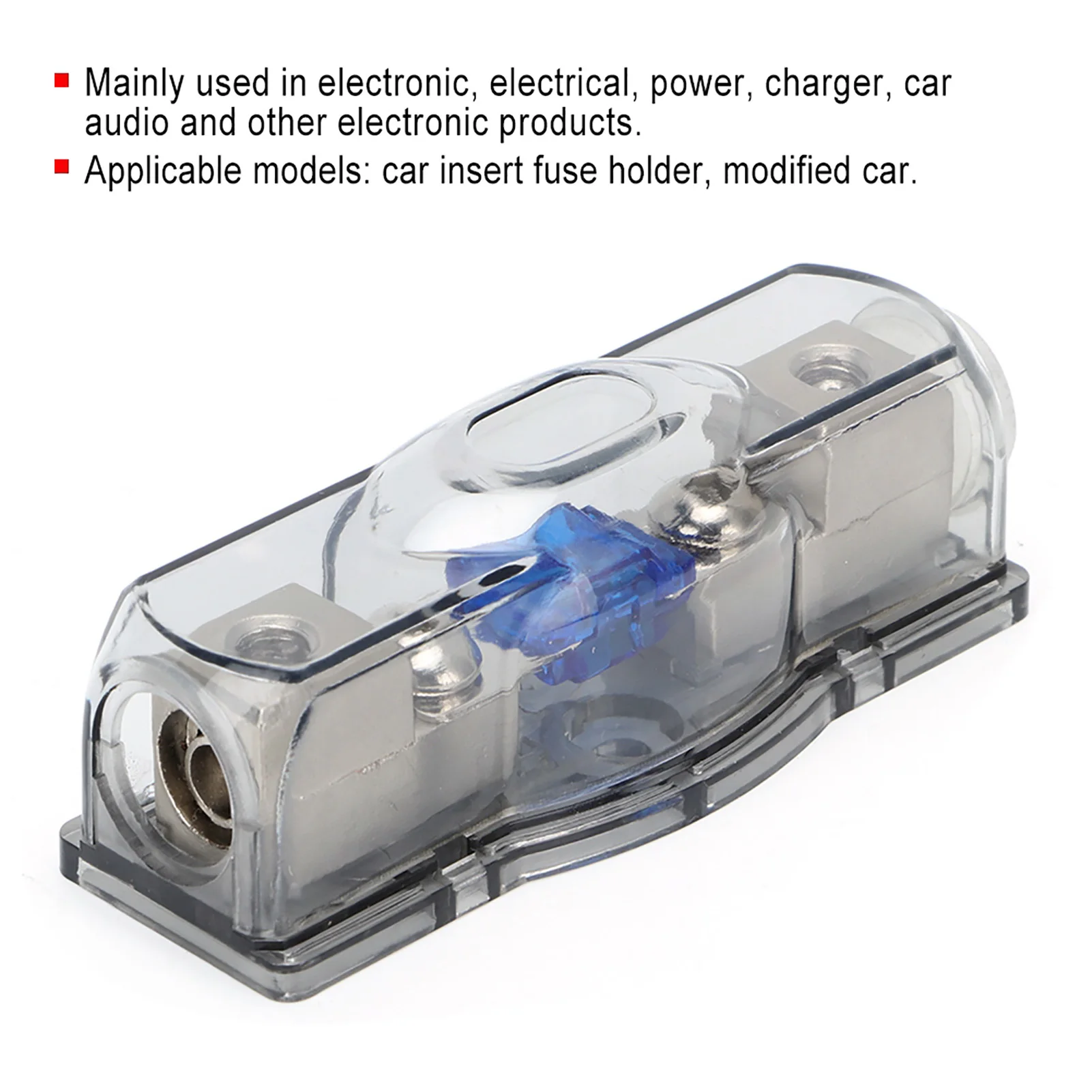 Car Audio Mini ANL Fusível Caixa Titular Fusíveis Base RV Modificação