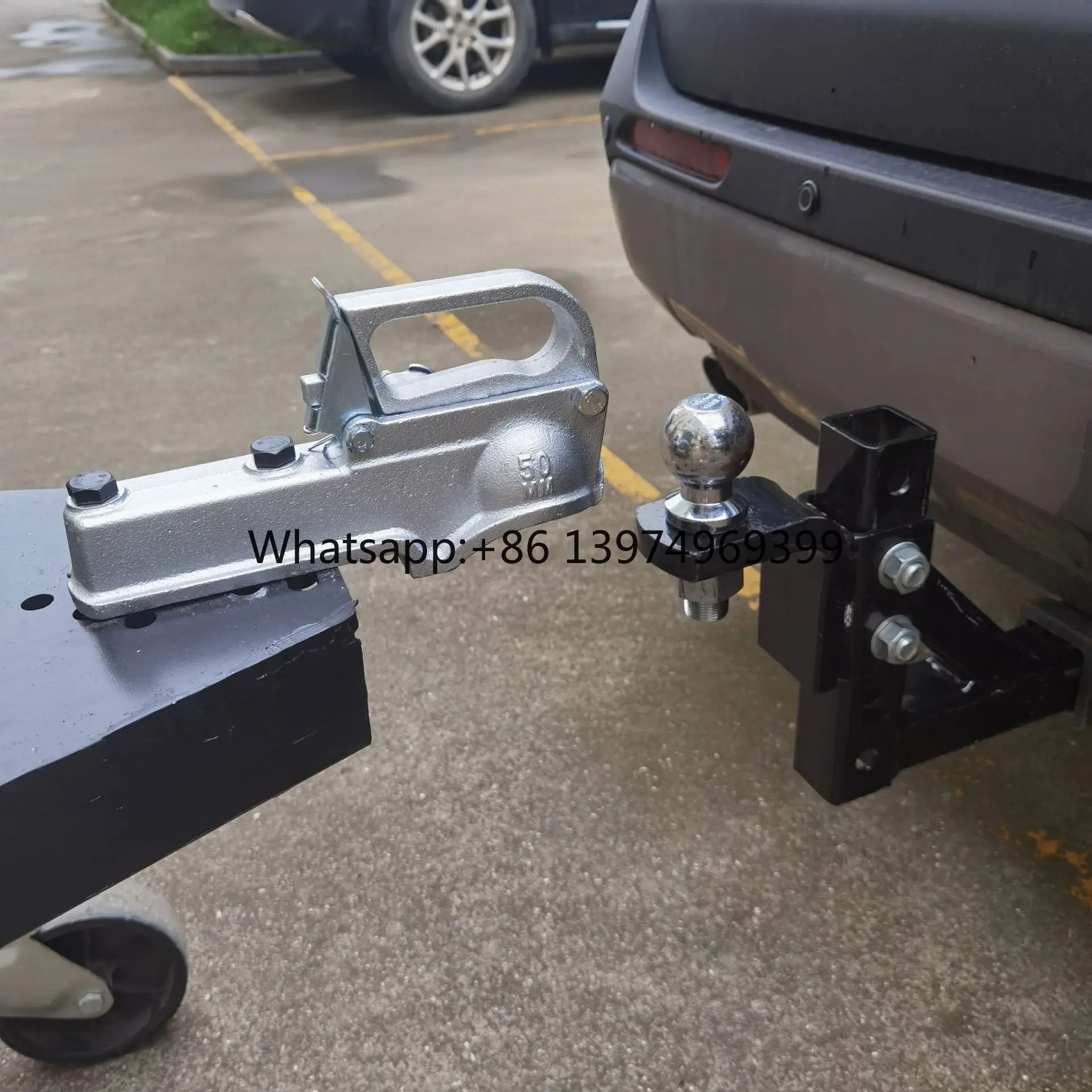 3000KG Load Capacity 50mm Ball Head European Trailer Connector Coupling Ball Cover RV Accessories Traction Hook Ball Head Cover