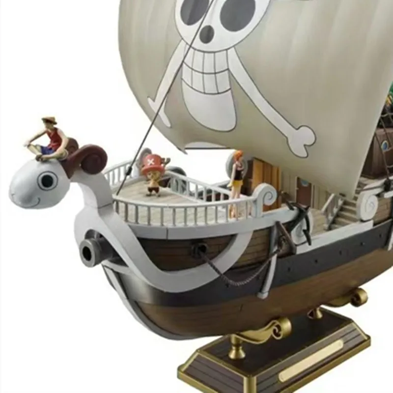 Anime One Piece Thousand Sunny Going Merry Boat Pvc Action Figure Collection Pirate Model Ship Partially assembled Toy Gifts