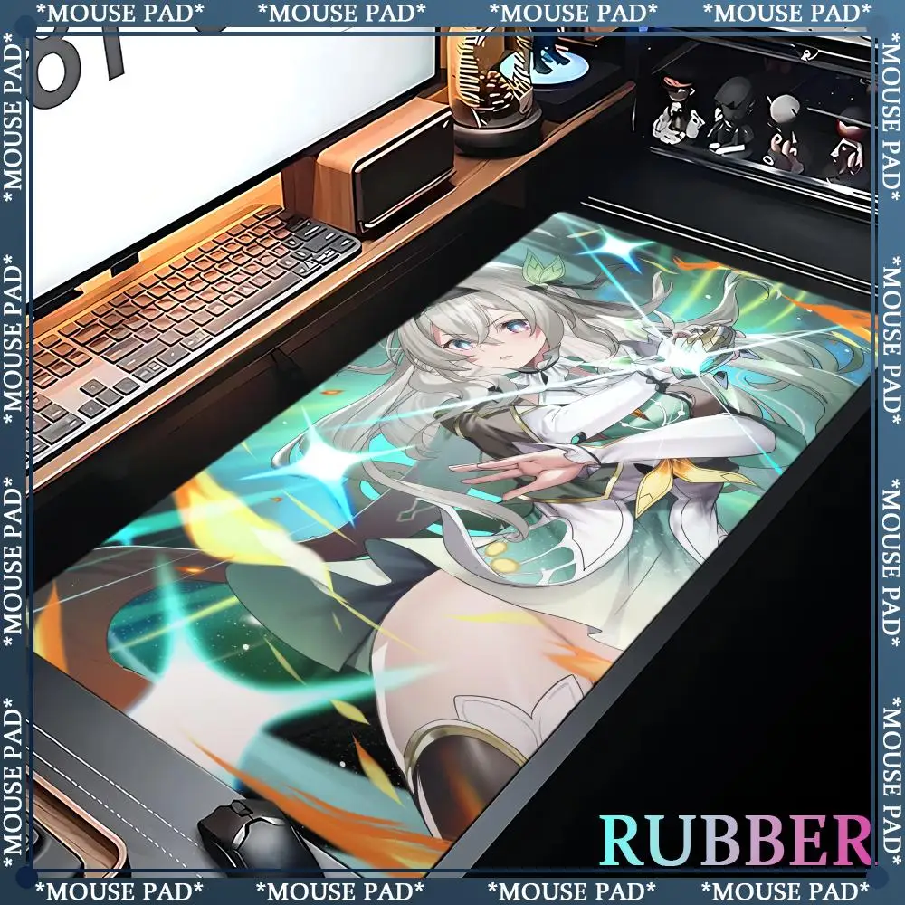 Honkai Star Rail Sparkle Mouse Pad PC Cute Gamer Anime Girl Mousepad Laptop Gaming Accessories Keyboard Rug Kawaii Soft Desk Mat