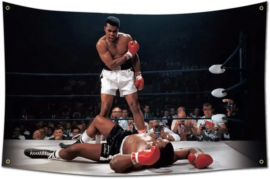 Intense Boxing Fight Night Poster Decor Sports Championship Fighter Ring Action Banner Artwork Gift Print