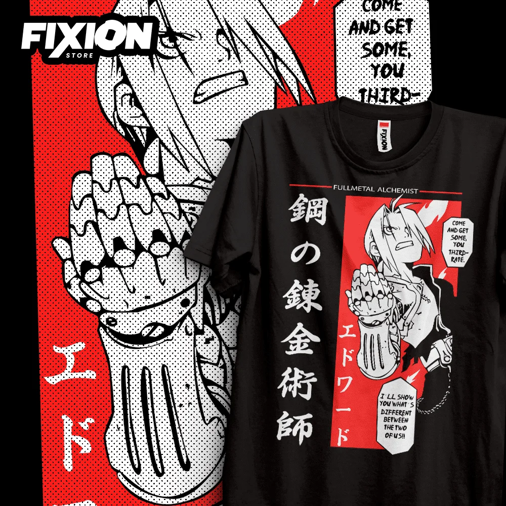 T-shirt For Anime Fullmetal Alchemist #2 (negra) – Nuevos Enero Mange Tee