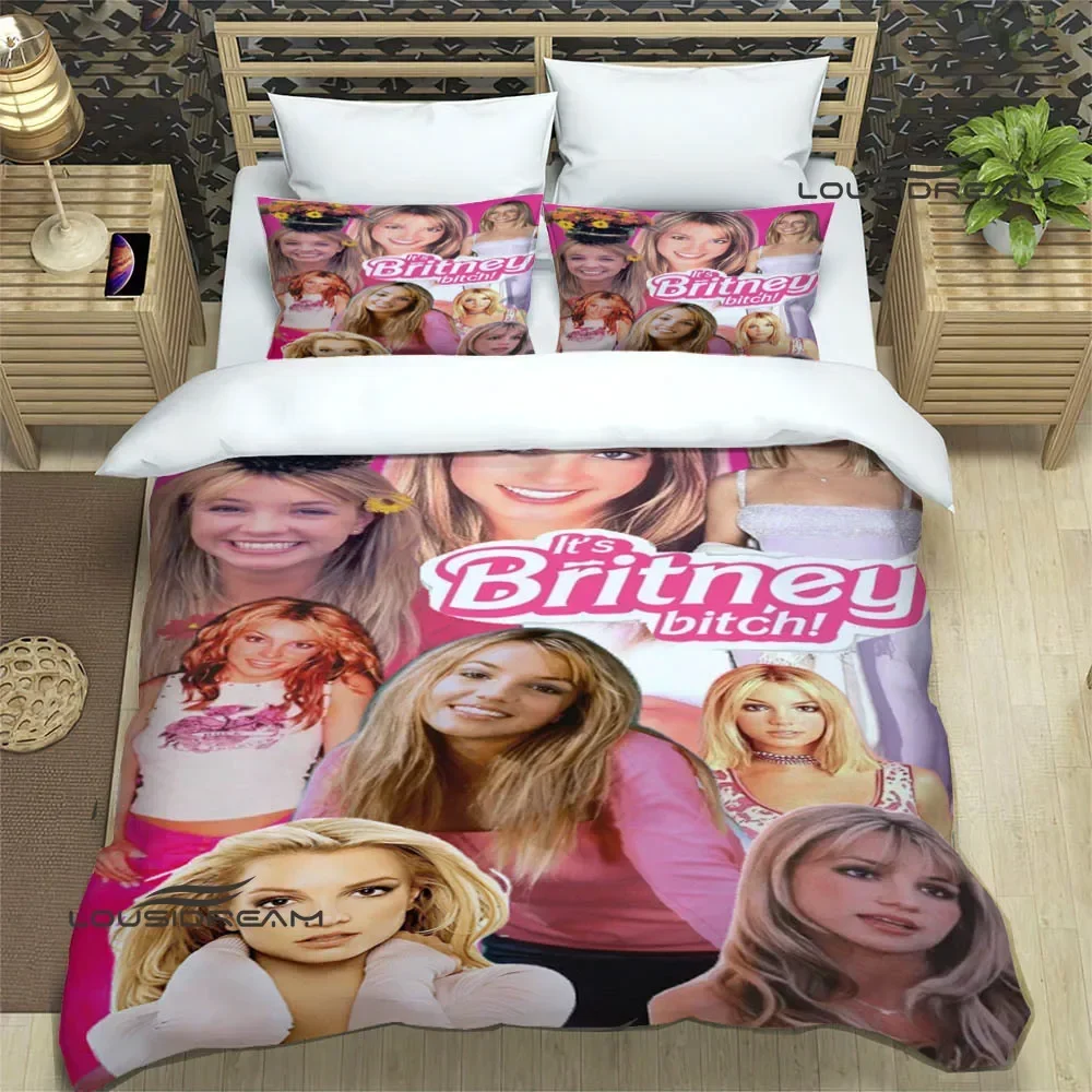 Star Britney Spearsr Bedding Sets exquisite bed supplies set duvet cover bed comforter set bedding set luxury birthday gift