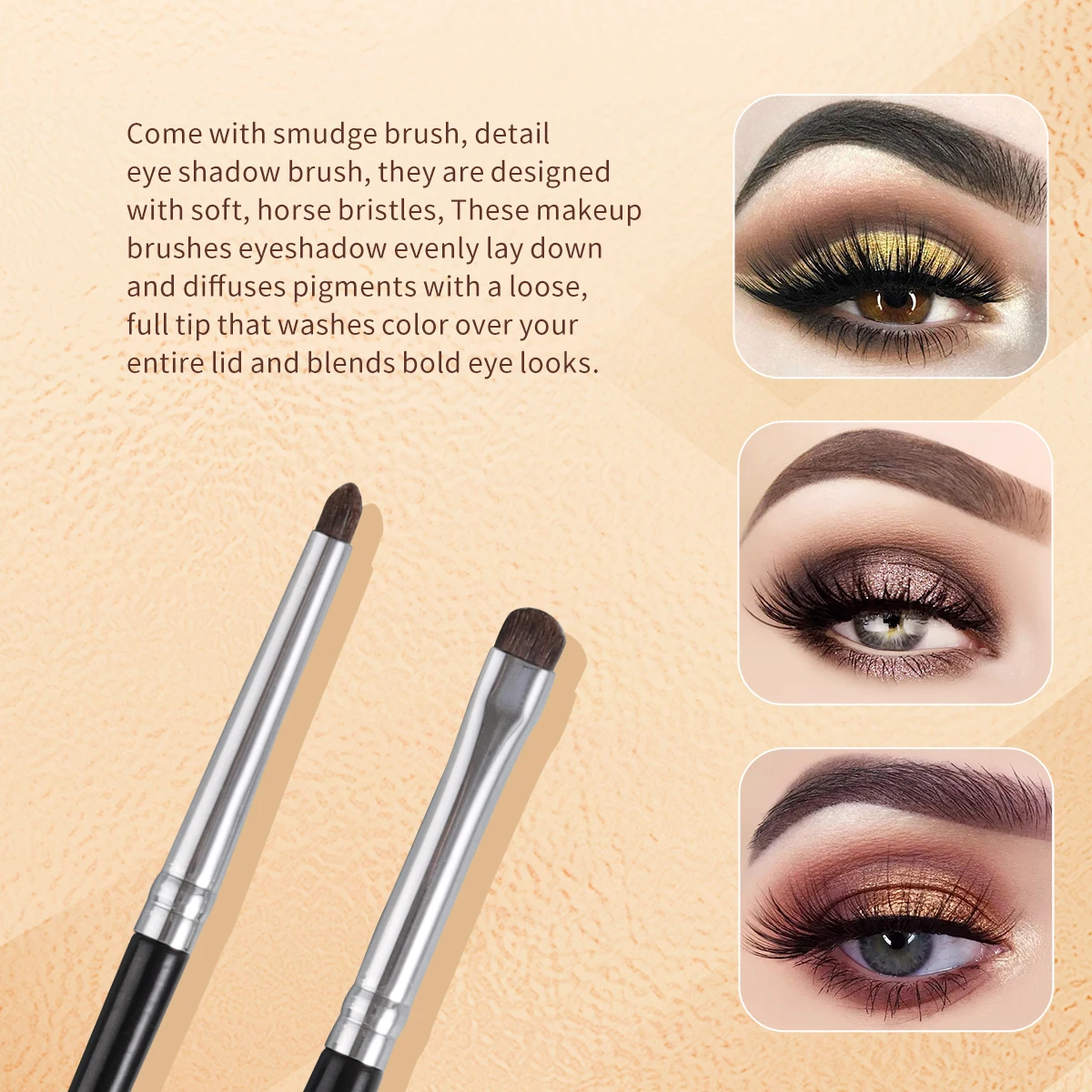 OVW Eyeshadow Makeup Brush Set Super Thin Eyeliner Eyebrow Brush