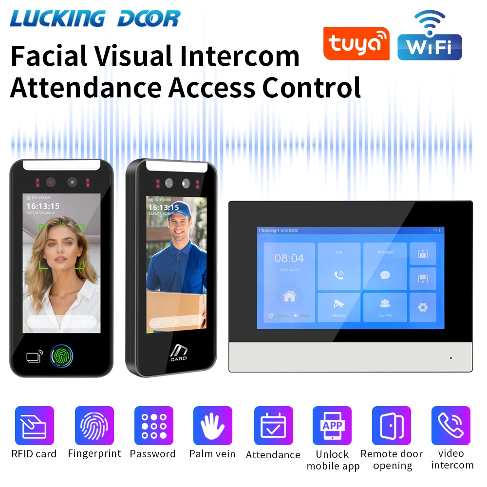 

Asia Teco World Debut Facial Recognition Palm Vein Visual Intercom System Attendance System Biometric Password Access Control