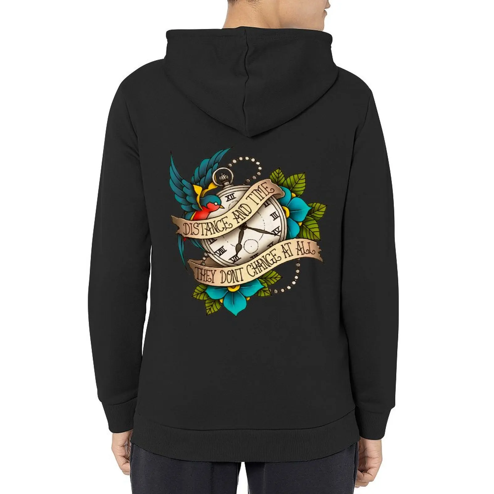 

Distance and Time Hoodie male clothes autumn new products mens clothes autumn jacket men hoodie for men