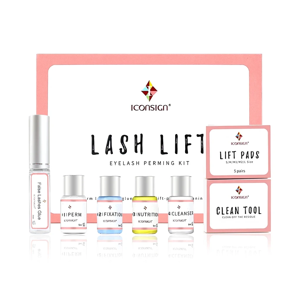 Iconsign Lash Lift Kit-Wimpern-Dauerwelle nset für Curling in Salon qualität und langlebige Ergebnisse-perfektes Geburtstags geschenk für Frauen!