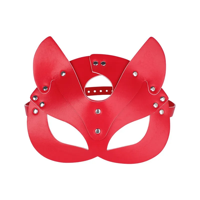 3 stili ragazza sexy rivetto colorato decorazione maschera per orecchie di gatto in pelle festa danza personalità alla moda accessori coordinati moda