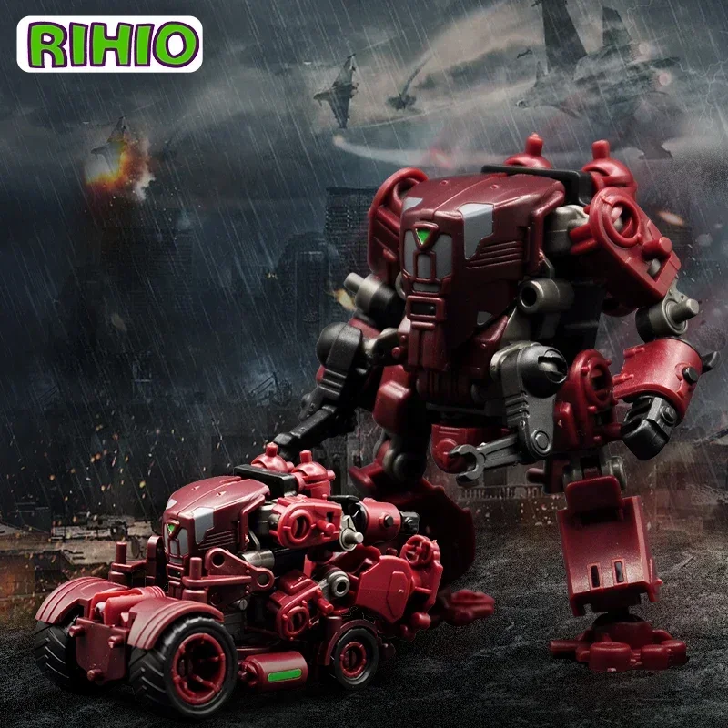 RIHIO Anime Action Figure Transform Robot Multi Abyss MM-002 Defender Construction Set Assembled Transformer Mecha Toys Gifts