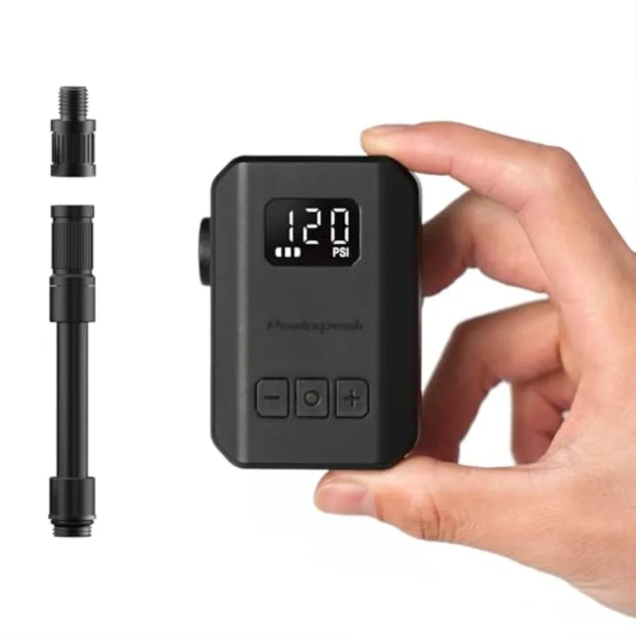 

Mini Electric Bike Pump AS260PRO, 120PSI Portable Bicycle Pump with Gauge and Auto Stop, USB-C Rechargeable, Precision Inflatio