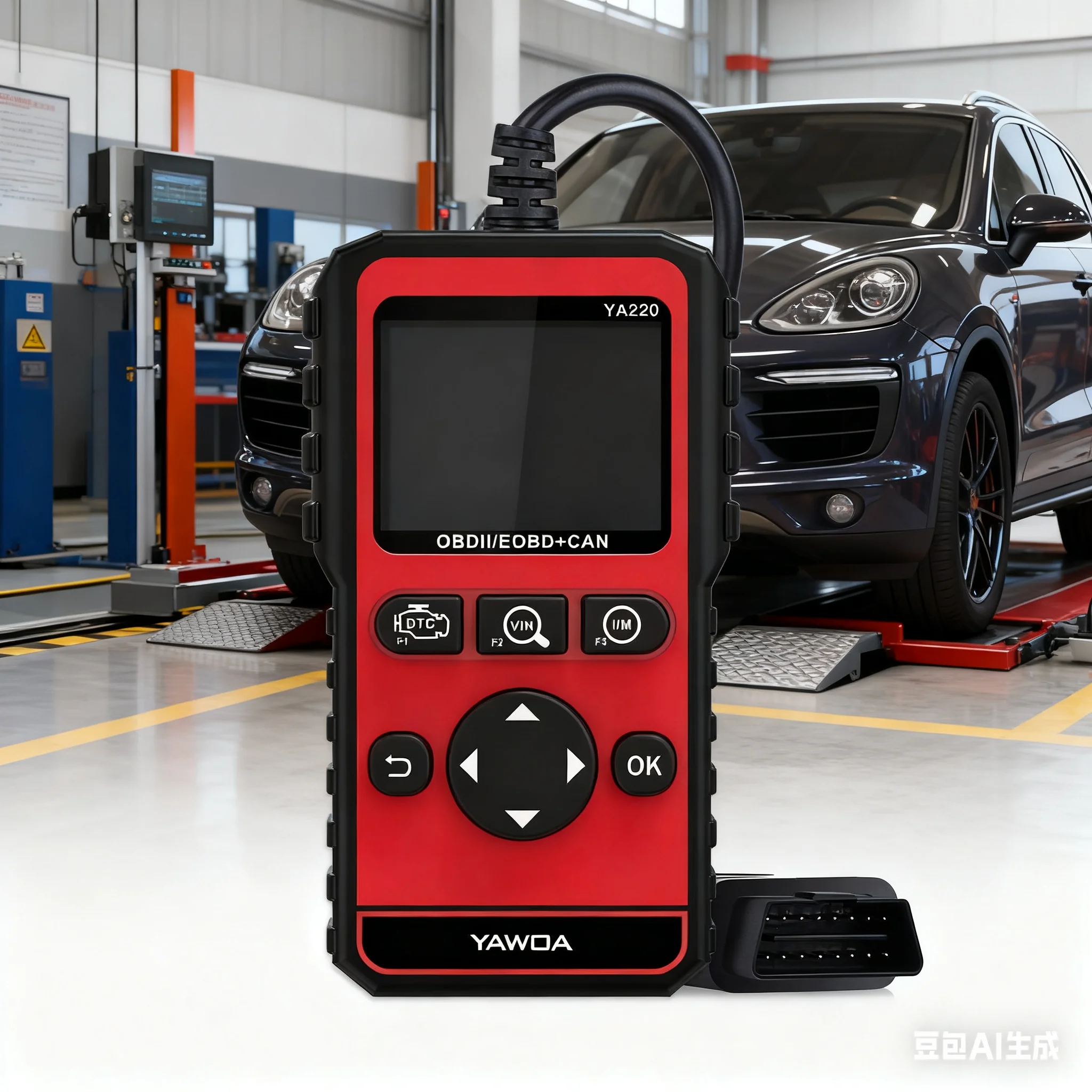 توفر قارئ الرمز OBDII/EOBD YA220 لغة كاملة ومتانة عالية ووظائف تشخيص TFT LCD مقاس 2.4 بوصة تدعم متعددة #1