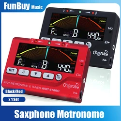 Cherub WMT-578RC LCD Display Flute/Sax Tuner Metronome Built-In Mic Musical Instruments Accessories High Quality Black Red