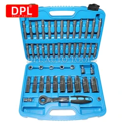 47pc Shock Absorber Tool Kit Suspension Top Mount Strut Nut Removal Tool Set