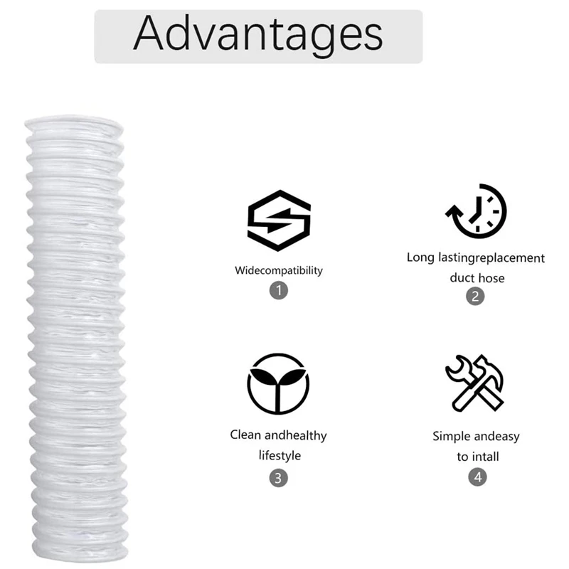 Spustit duct hadicové náhrada 1-1/2inch pro kukléřka mléčová rotavátor vacuum čistič NV341, NV470, NV472, NV500, NV500CO, NV501, NV552