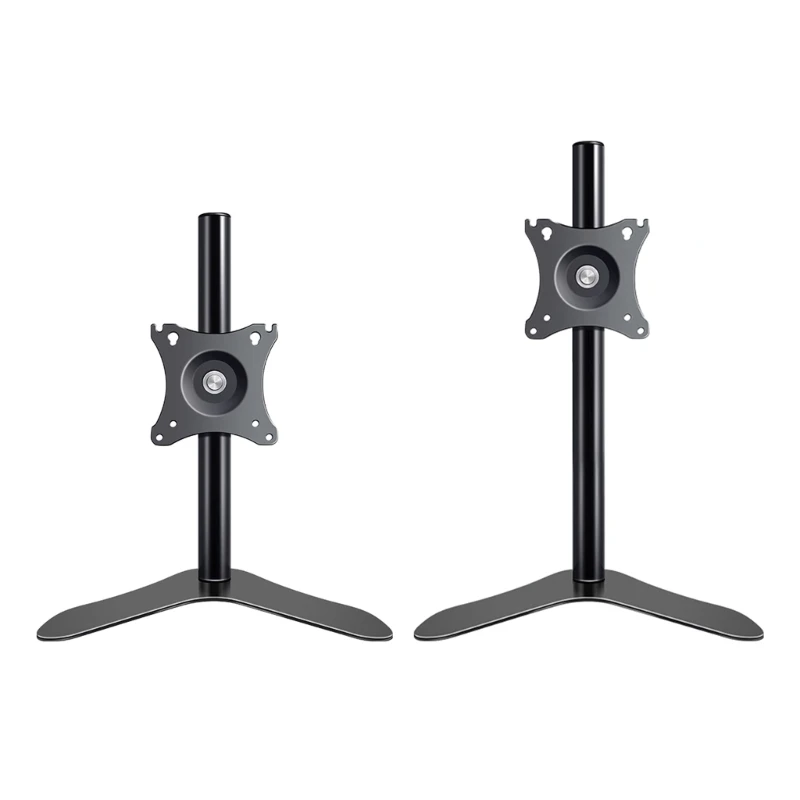 Height Adjustable Computer Monitors Stand for 14 to 27inch Displays with Vesa Base and Swivels