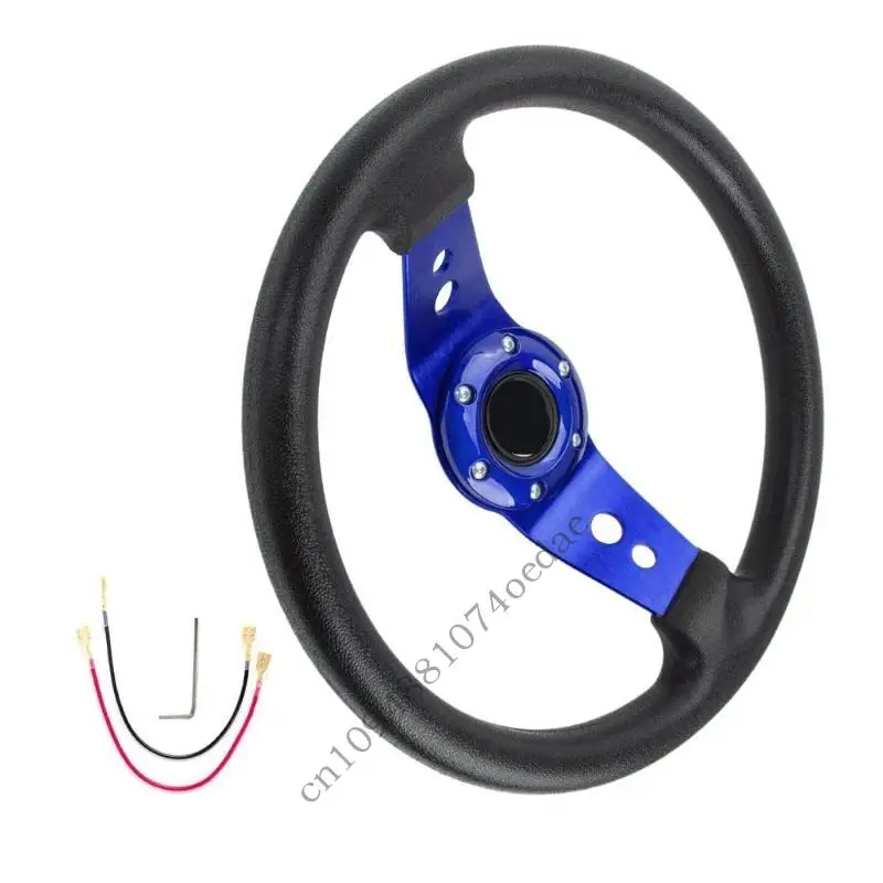 0XXC 13 Foot Global Hurrying Steering 320mm Thin Aluminum ABS Grip for Strengthened Control and Comfort