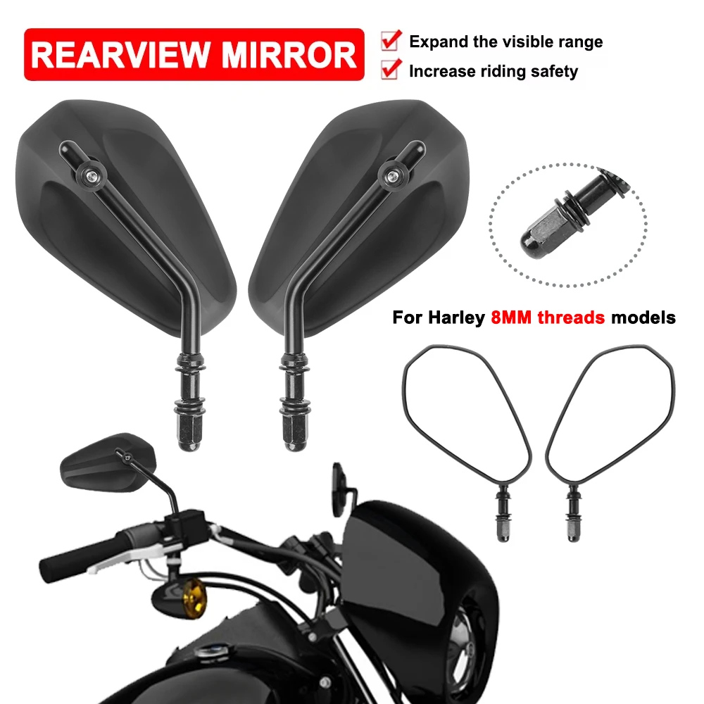 

Motorcycle Rearview Mirrors For Harley Davidson Dyna Touring Sportster Softail Street Bob Road King Rocker Fat Bob Side Mirror