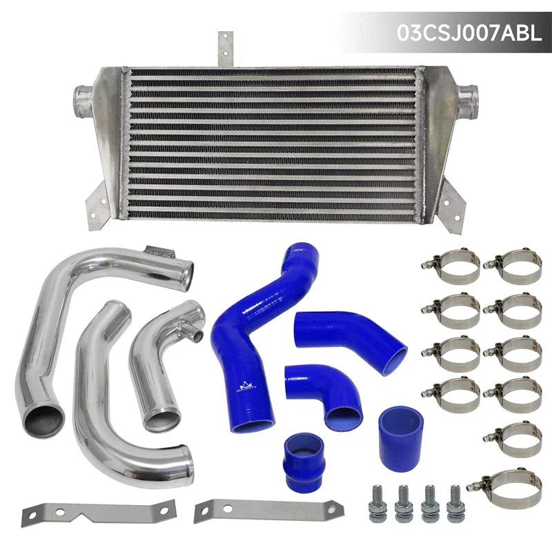Bolt On Front Mount Intercooler Kit  For Audi A4 B6 Quattro 1.8T Turbo 2002-2006 Black / Blue / Red