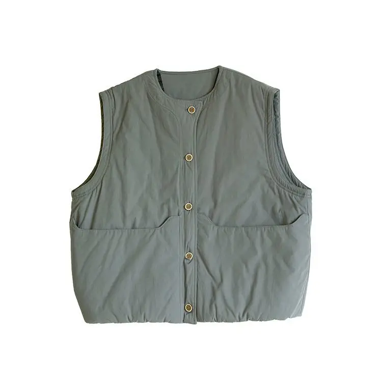 سترة نسائية قطنية رفيعة فضفاضة بتصميم كلاسيكي لخريف وشتاء 2025 جديد