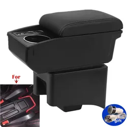 Armrest Box For Volkswagen VW Vento Polo V 2009-2020 Polo Vivo Car Armrest box Storage box Retrofit cup holder Car Accessories