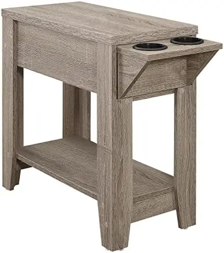 

ACCENT TABLE, One Size, DARK TAUPE Acrylic side table End tables luxury design Table top Nordic side table Small end table Mesas