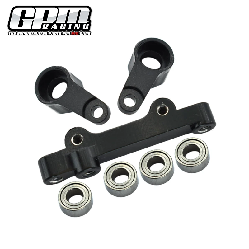 GPM アルミステアリングアセンブリ LOSI 1/18 Mini-T 2.0 1/16 Mini-B用