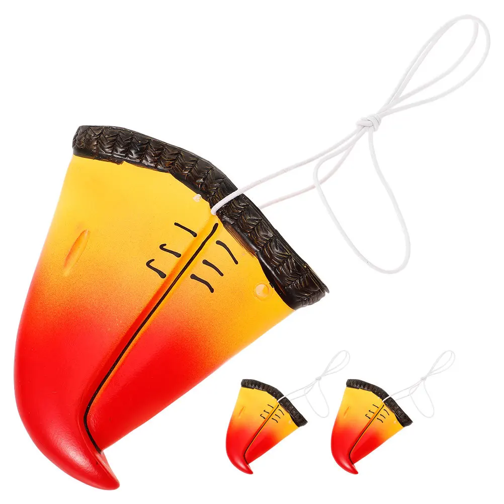 

3Pcs Parrot Beak Nose Props Realistic Lightweight Parrot Nose Decoration Cosplay Party Dress Up Accessories Bird Beak