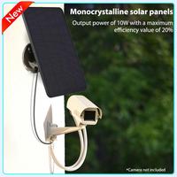 10w 5V Waterproof Solar Panel Monocrystalline Ip Security Camera Charger Power Supply for Lights Lamp