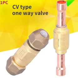 New CV One Way Valve Air Conditioning Check Valve Refrigeration Check Valve For Air conditioner/cold storage/welding/engineering