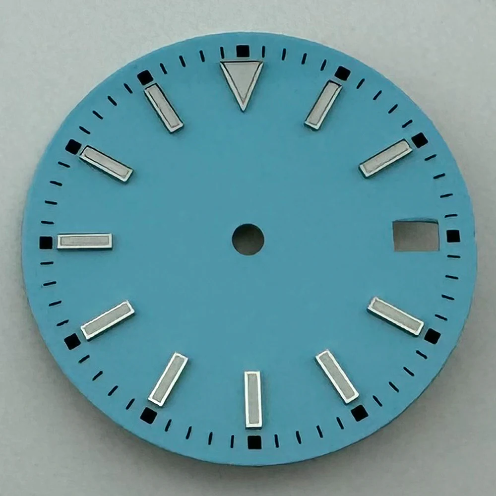 28.5mm Dial Luminous Fit NH35/NH36 Movement Watch Parts Blue Black Green Yellow Red image 2