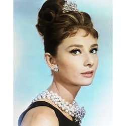 Fashion Sexy Woman Audrey Hepburn Diamond Painting Kit 5D DIY Full Round Square Diamond Mosaic Embroidery Rhinestones Home Decor