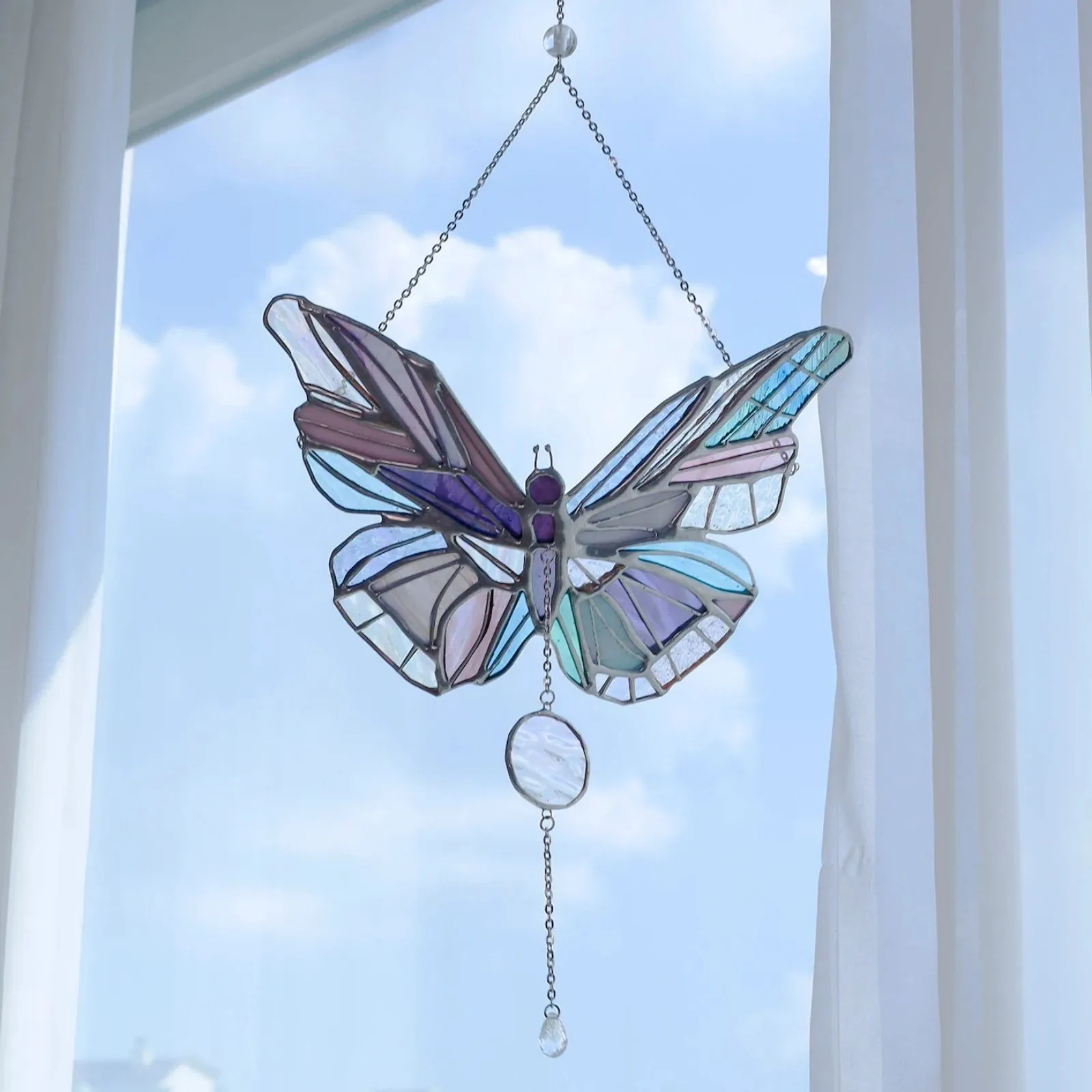 

Butterfly Acrylic Hanging Pendant Nature'S Illuminate Space Doorway Garland Hanging Ornament For Christmas Home Decoration 2024