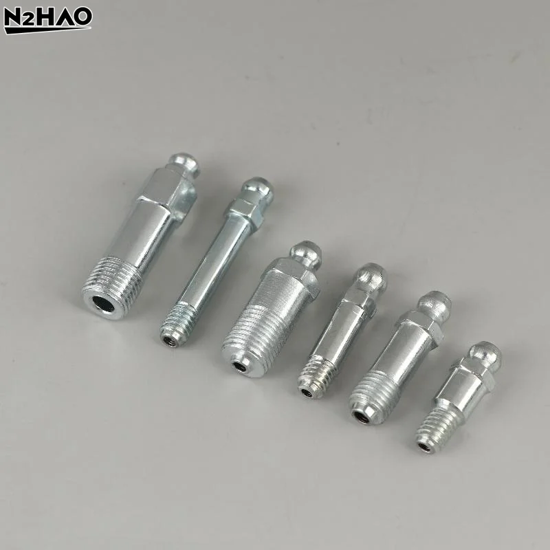 5Pcs Lengthened Grease Nipple Special Zerk M6 M8 M10 Metric Head Connector Straight Type