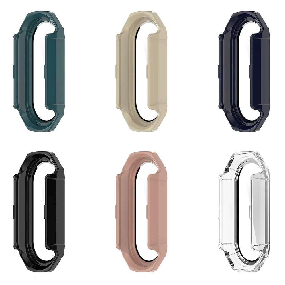 غطاء واقي من الزجاج المقسى لـ شاومي مي باند 8 ، واقي كامل الشاشة ، غطاء ممتص للصدمات