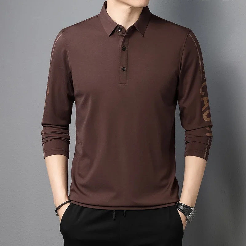 Pull Polo polyvalent pour hommes, pull confortable, design de document solide, nouvelle mode de printemps