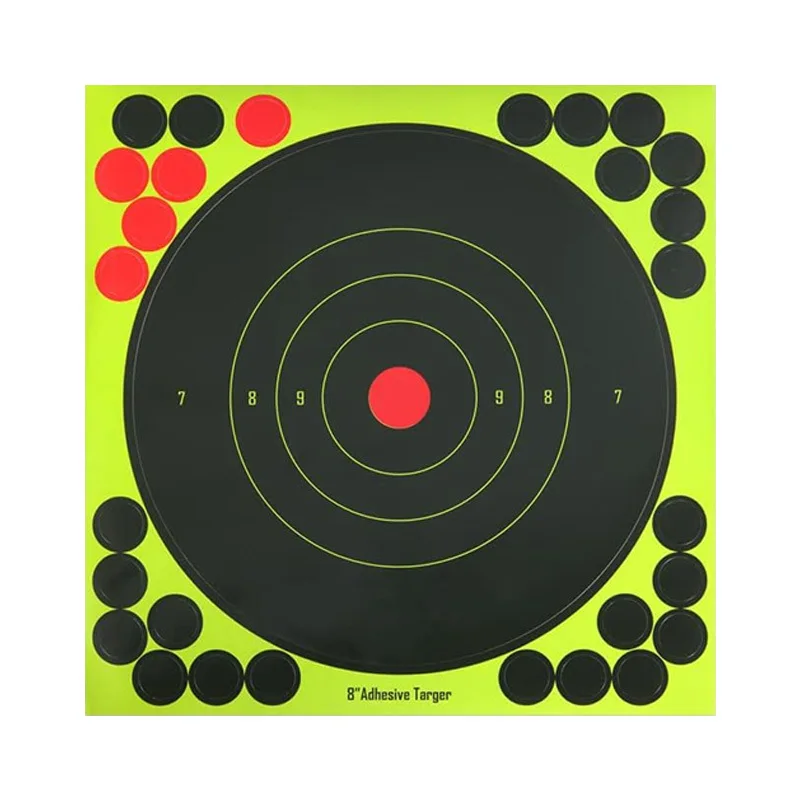 10/20/50 Stück Schießzielaufkleber, 8 Zoll Selbstklebende Splatter-Papiere für Präzisions-Darttraining, Schießübungen, Jagd – Detail 9