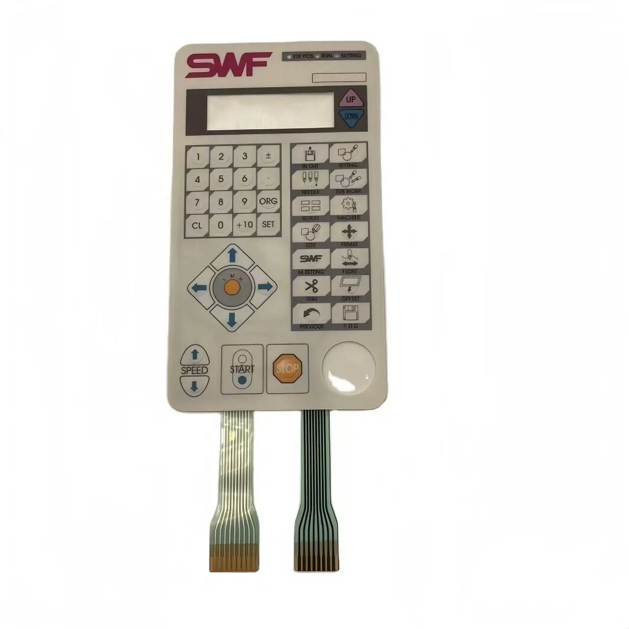 Original SWF Embroidery Machine Parts Press The Film Operating Head Display Screen Head Film Professional High Speed Keyplate