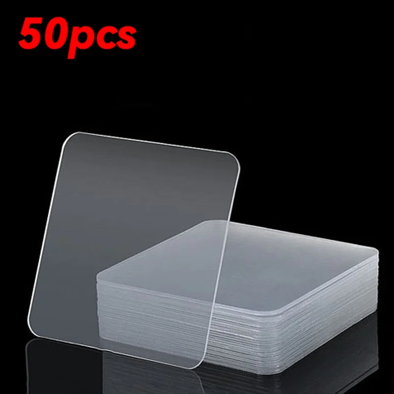 Square PET Nano Double Sided Tape, High Transparent Heavy Duty No Trace Removable Sticker Strong Adhesive Tape