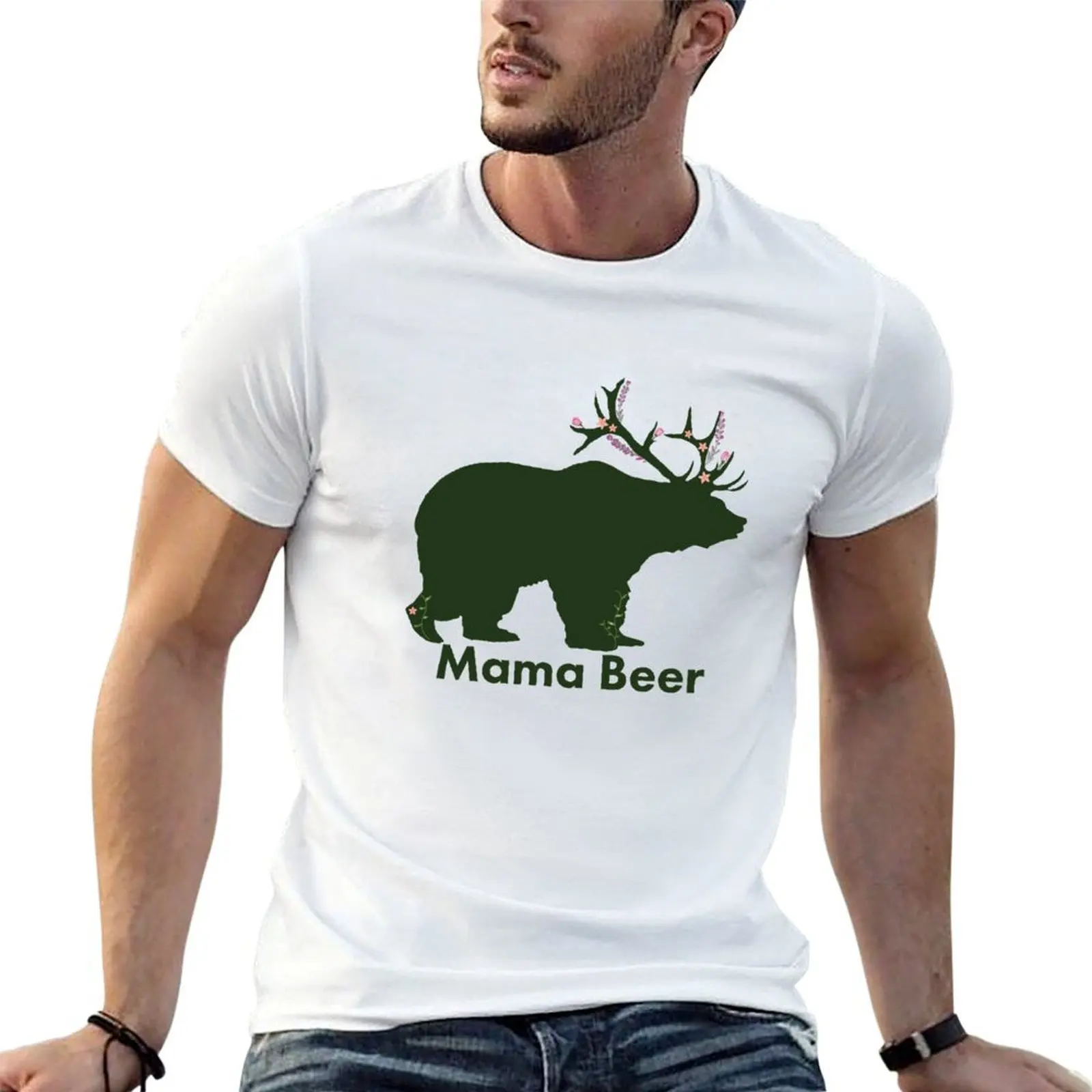 

Mama Beer T-Shirt man t shirt heavy cotton man t shirt designer T-Shirt