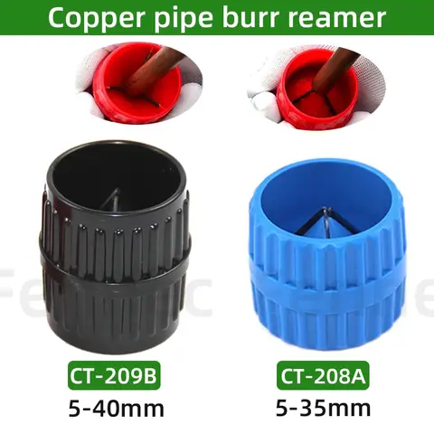 Chamferer 디버링 리머 내부 및 외부 원형 엣지 트리머 PVC 플라스틱/구리/철 파이프 거친 엣지 리무버 도구