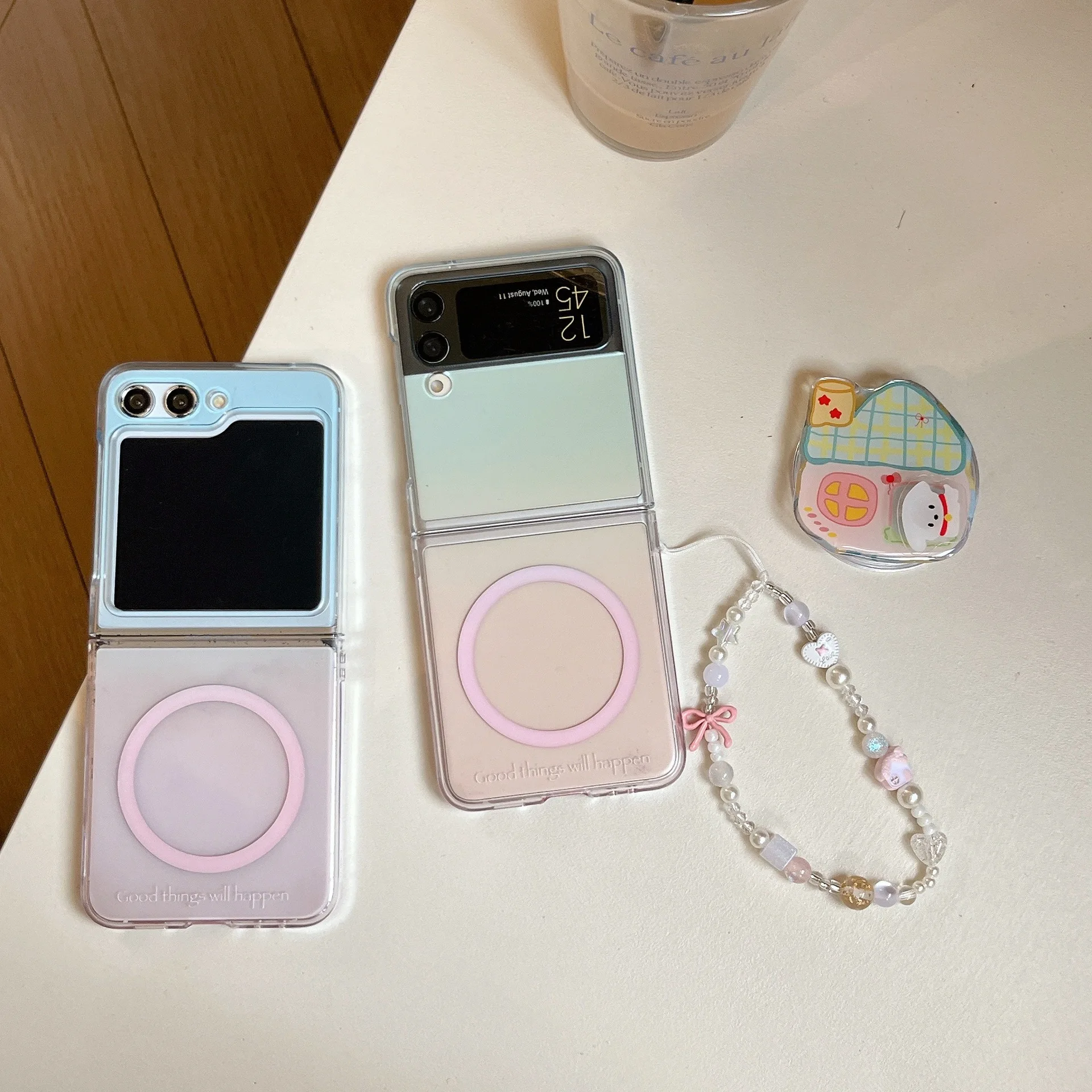 

Gradient Magnetic Phone Case for Samsung Galaxy Z Flip 7 6 5 4 Protective Back Cover for ZFlip5 ZFlip6 ZFlip7 Case Shell