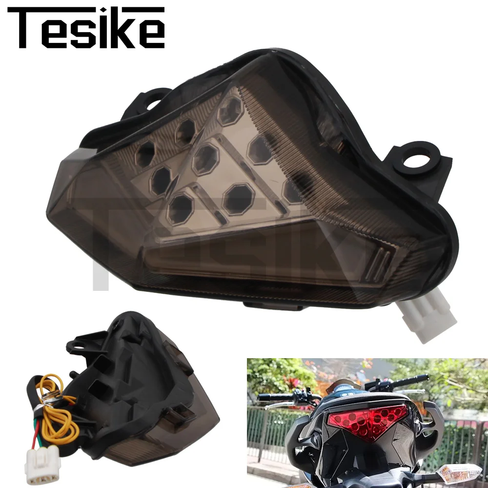 الخلفية الذيل ضوء الفرامل بدوره إشارات المتكاملة مصباح ليد لكاواساكي ER6N ER6F نينجا 650 EX650 2012 2013 2014 2015 2016 #4