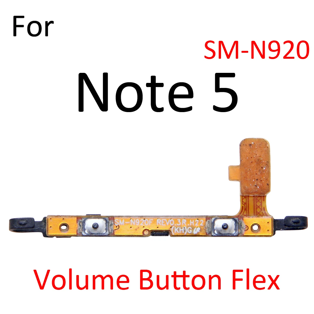 Interruptor conector liga/desliga botão de volume cabo flexível para Samsung Galaxy Note 4 5 8 9