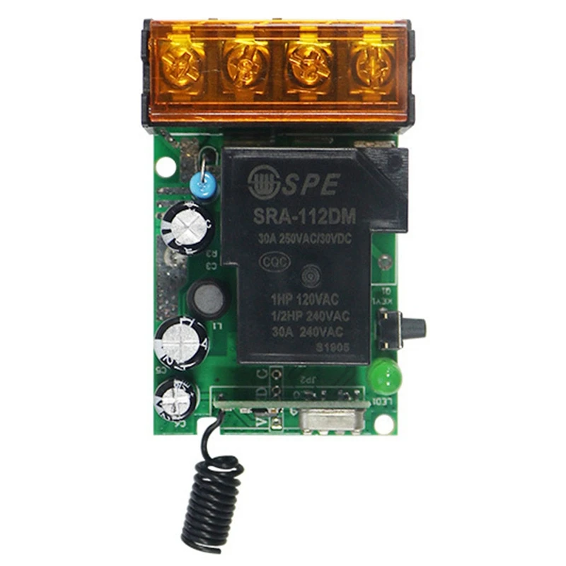 433Mhz DC12-48V Single-Channel Smart Remote Control Switch For Water Pumps, Pumps, Motors, Lamps