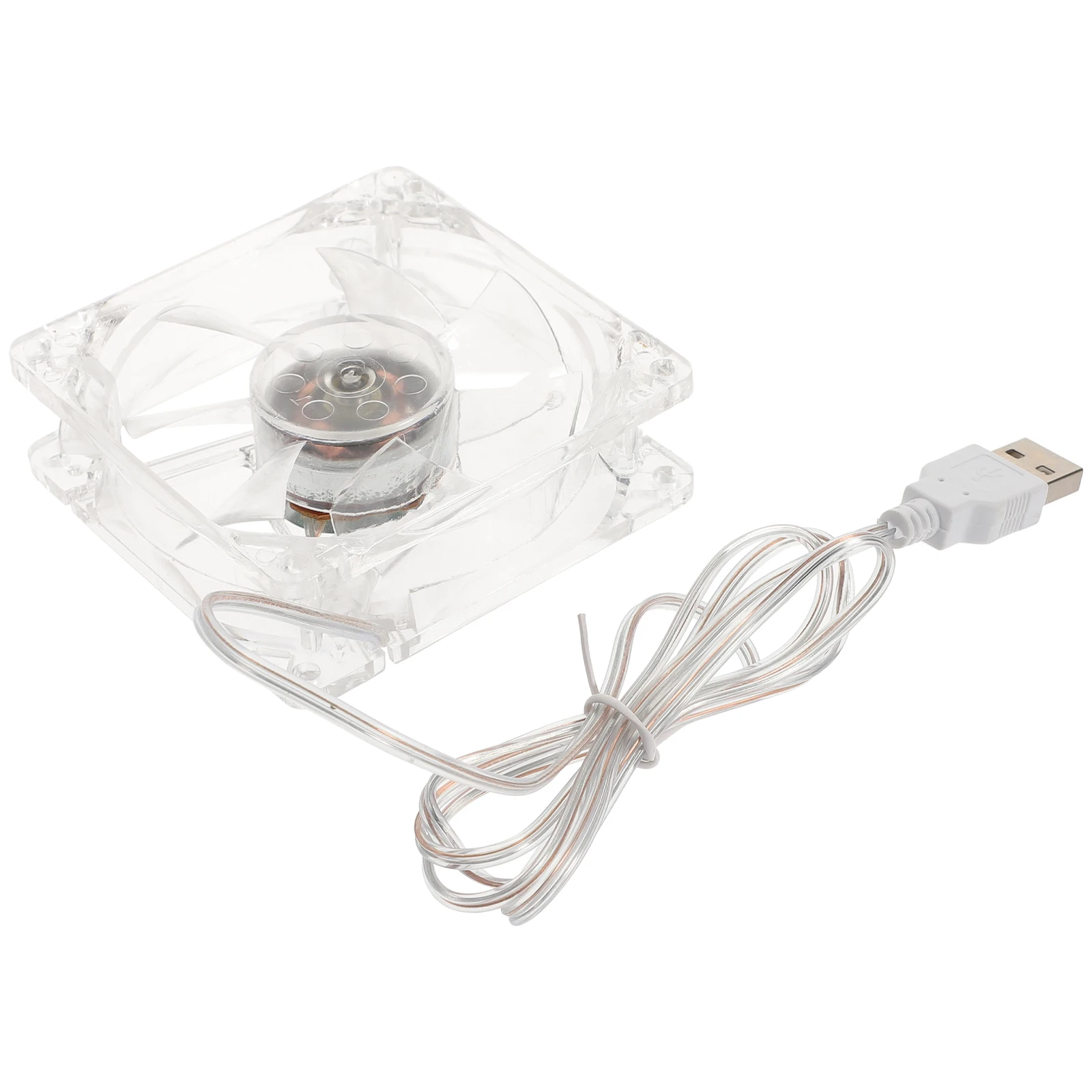 

Acrylic Cage Fan for Hamster Small Animal Cooling Accessories Transparent Pet Mini Physical Compact Lightweight Portable USB Pet